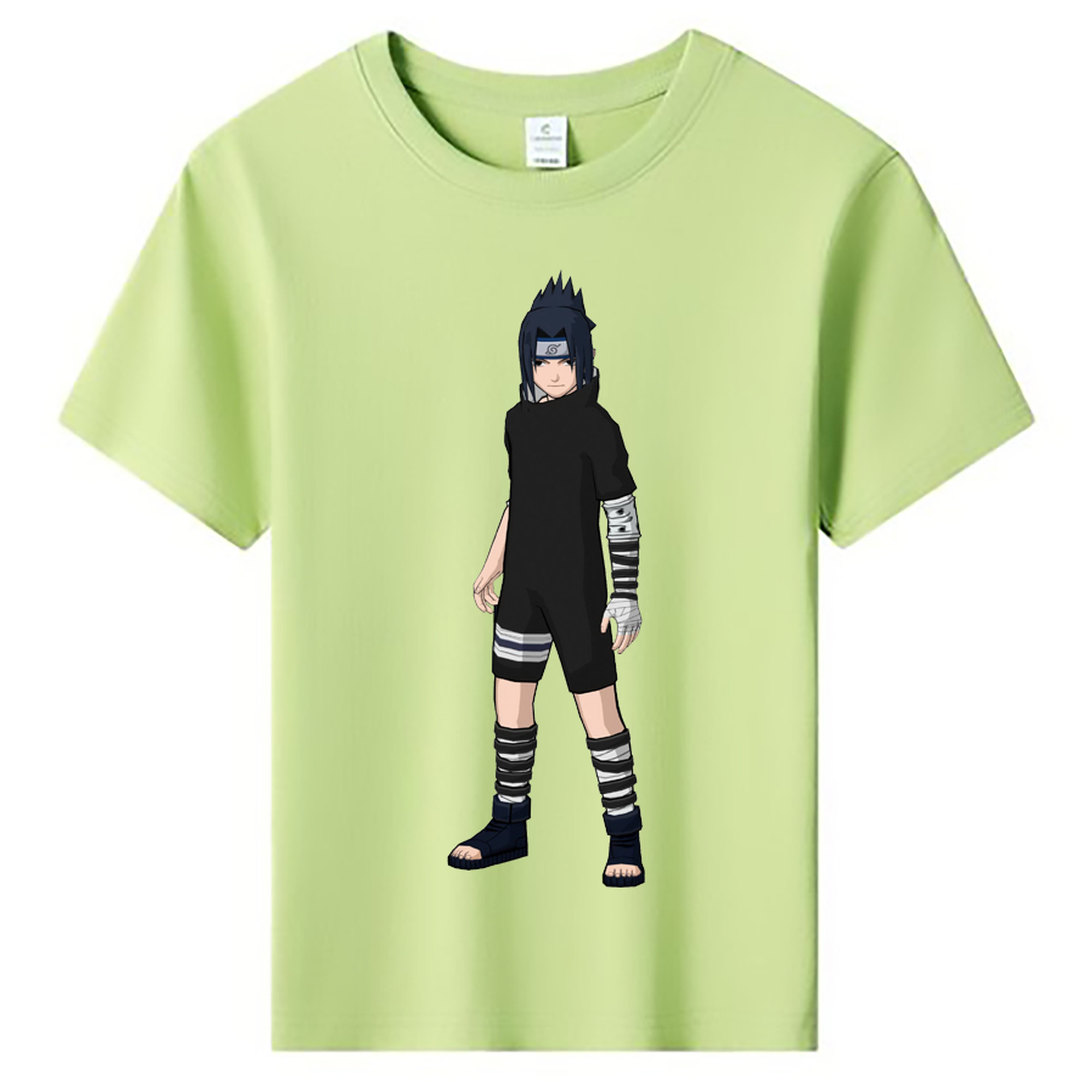（画像用） NARUTO -ナルト- うちは サスケ Uchiha Sasuke 綿100％キッズTシャツ（フロントプリント）